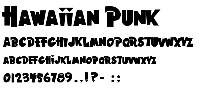 Hawaiian Punk font